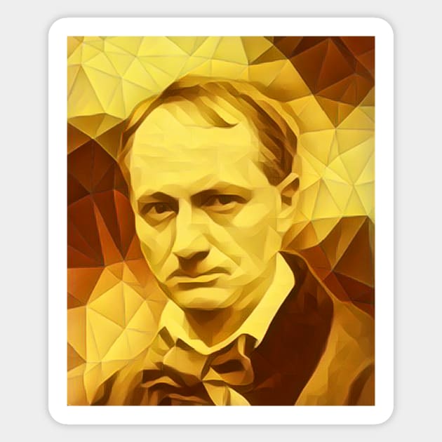 Charles Baudelaire Portrait | Charles Baudelaire Artwork 9 Sticker by JustLit